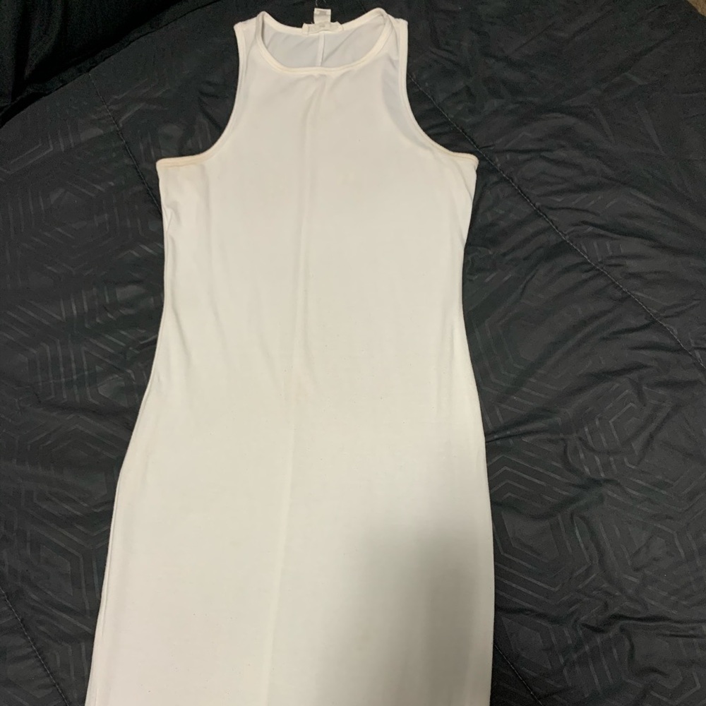 Midi white dress